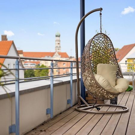 Apartament BRIGHT: The PENTHOUSE - Jacuzzi - BBQ - Parkplatz/Parking Augsburg Zewnętrze zdjęcie