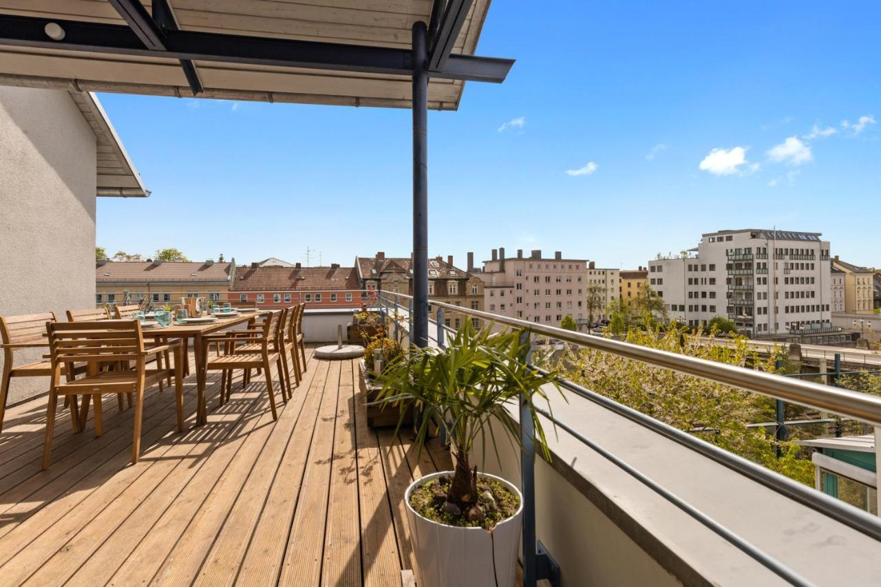 Apartament BRIGHT: The PENTHOUSE - Jacuzzi - BBQ - Parkplatz/Parking Augsburg Zewnętrze zdjęcie