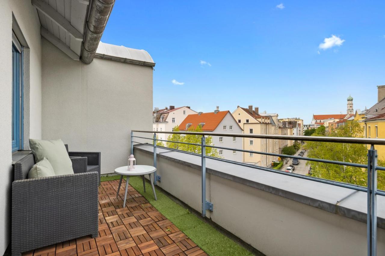 Apartament BRIGHT: The PENTHOUSE - Jacuzzi - BBQ - Parkplatz/Parking Augsburg Zewnętrze zdjęcie